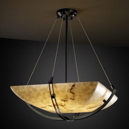 Justice Design Group FAL-9721-25-NCKL Justice Design Group FAL-9721-25 LumenAria 22" Wide Bowl Pendant